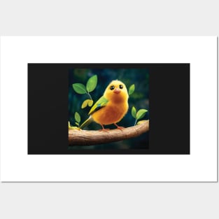 Cute Yellow Canary Posters and Art